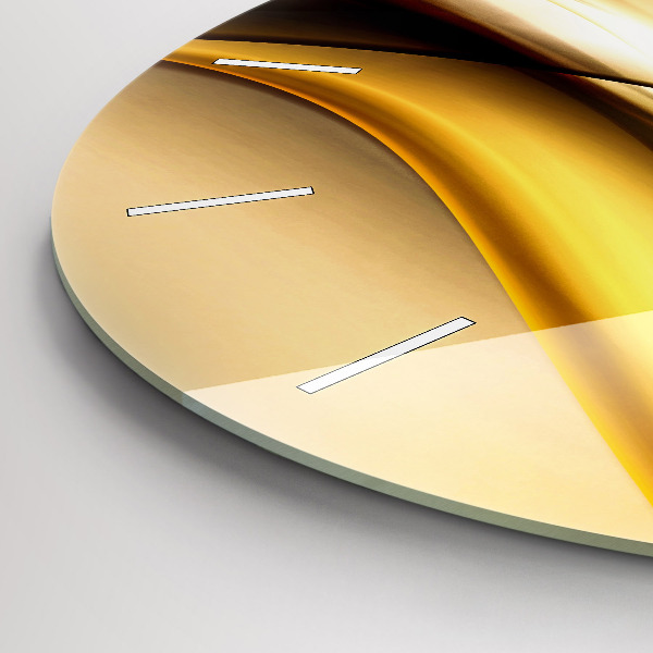 Horloge ronde Vague abstraite