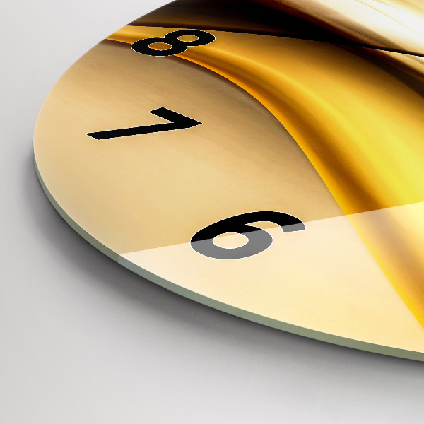 Horloge ronde Vague abstraite