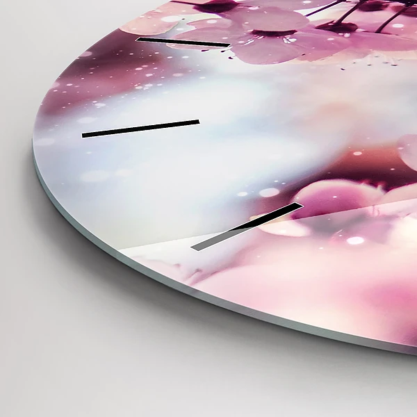 Horloge ronde Fleurs de printemps