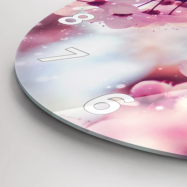 Horloge ronde Fleurs de printemps