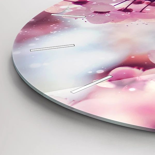 Horloge ronde Fleurs de printemps