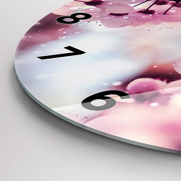 Horloge ronde Fleurs de printemps