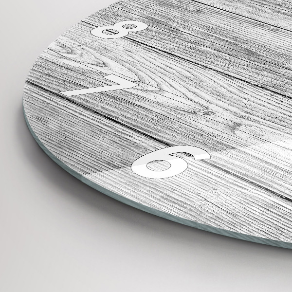 Horloge ronde Panneaux en bois