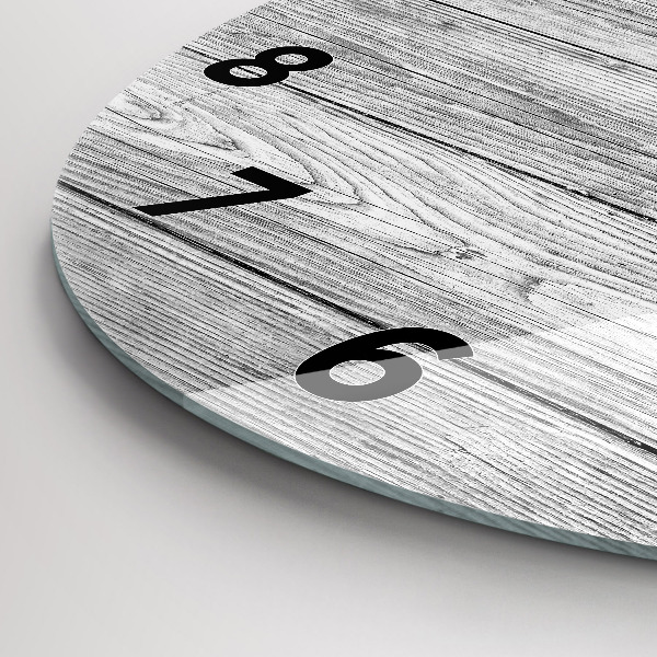 Horloge ronde Panneaux en bois