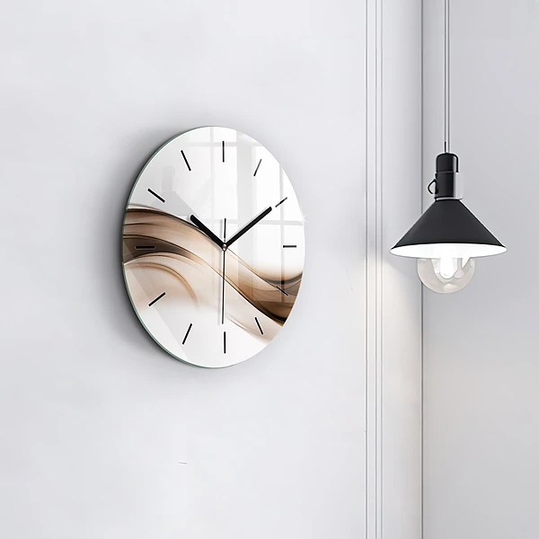 Horloge ronde 'Ligne d''abstraction'