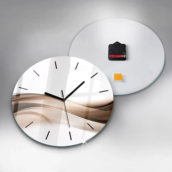 Horloge ronde 'Ligne d''abstraction'