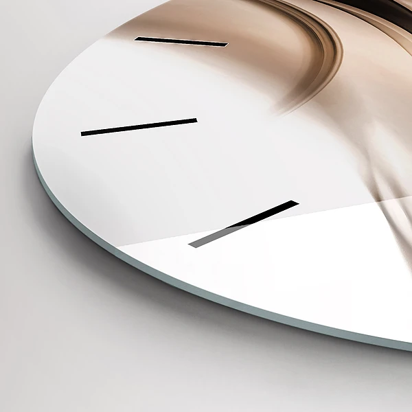 Horloge ronde 'Ligne d''abstraction'
