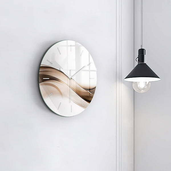 Horloge ronde 'Ligne d''abstraction'