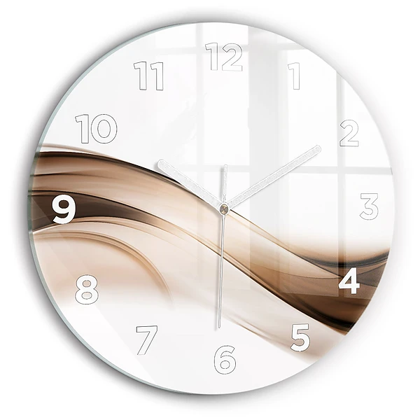 Horloge ronde 'Ligne d''abstraction'