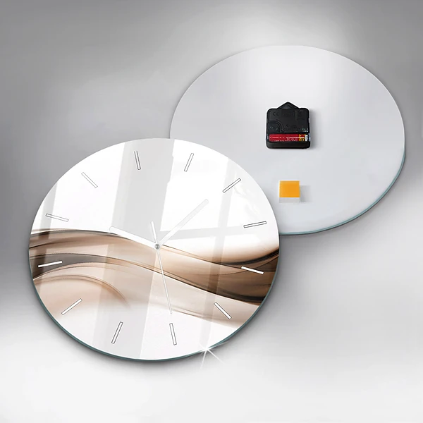Horloge ronde 'Ligne d''abstraction'