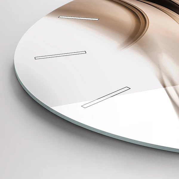 Horloge ronde 'Ligne d''abstraction'