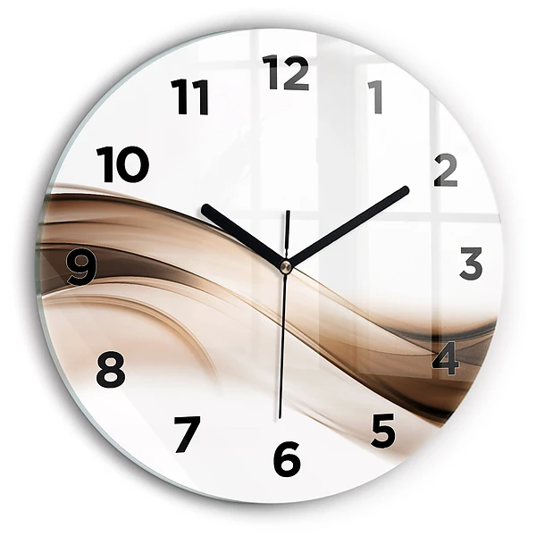 Horloge ronde 'Ligne d''abstraction'