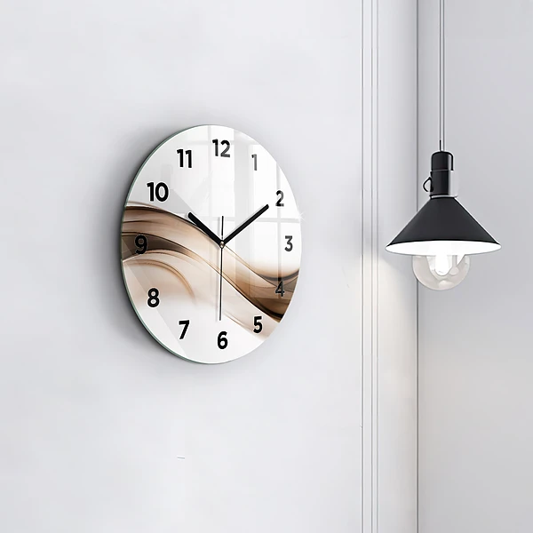 Horloge ronde 'Ligne d''abstraction'