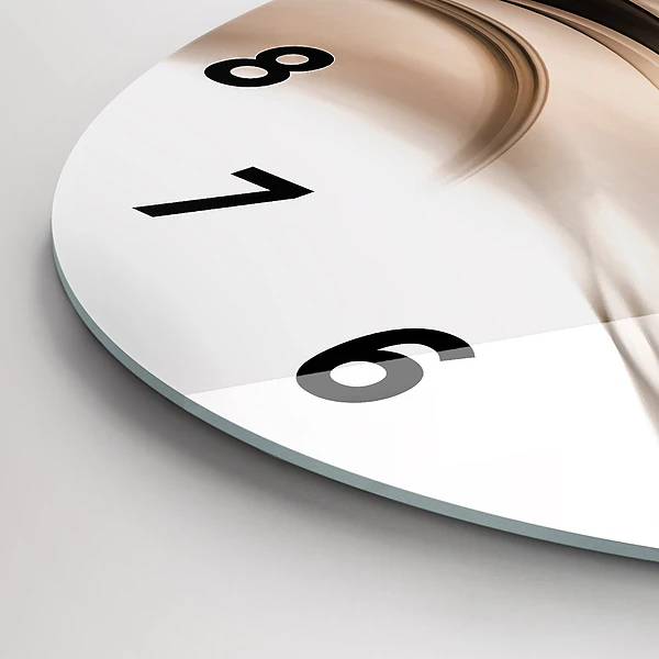 Horloge ronde 'Ligne d''abstraction'