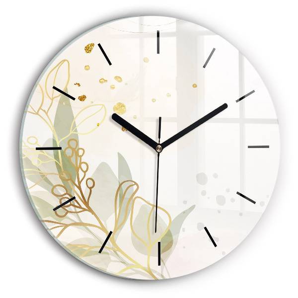 Horloge ronde Abstraction pastel