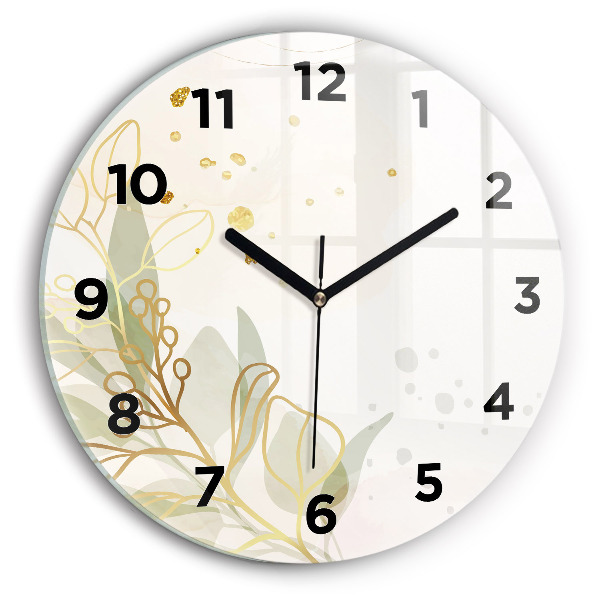 Horloge ronde Abstraction pastel