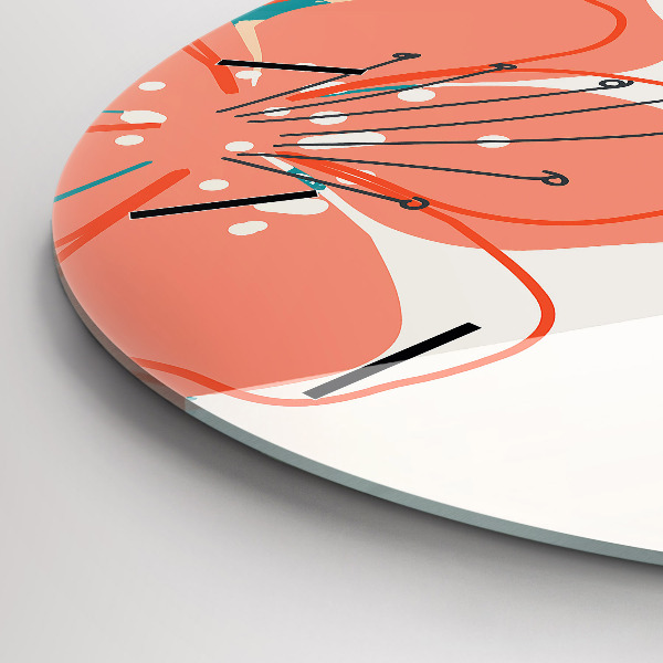 Horloge ronde plantes hawaïennes