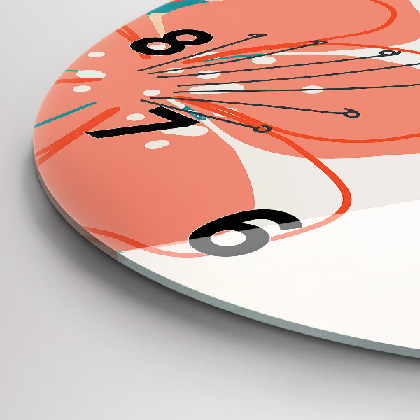 Horloge ronde plantes hawaïennes