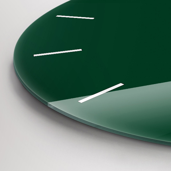 Horloge ronde Couleur vert bouteille