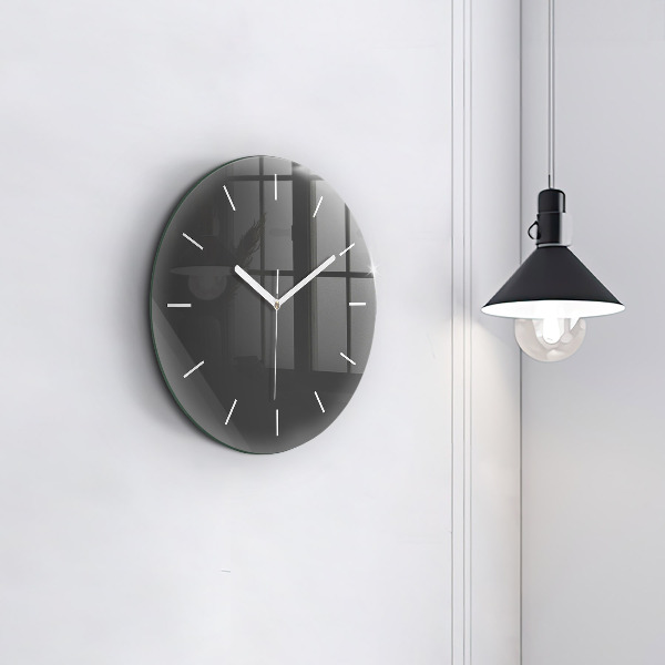Horloge ronde Couleur gris