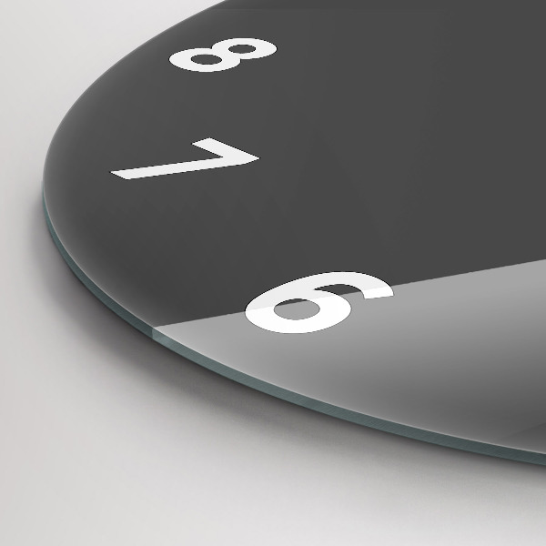 Horloge ronde Couleur gris