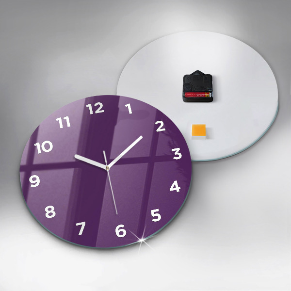 Horloge ronde Violet