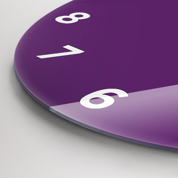 Horloge ronde Violet