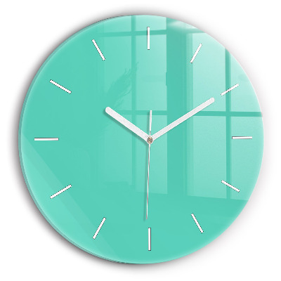 Horloge ronde Turquoise