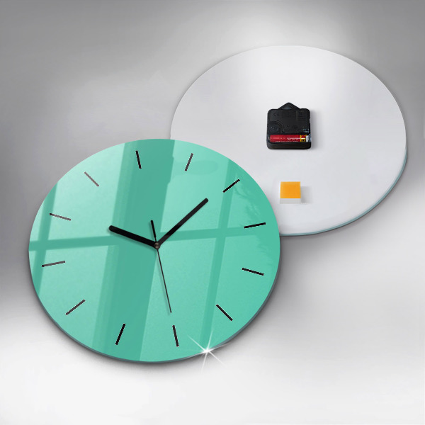 Horloge ronde Turquoise