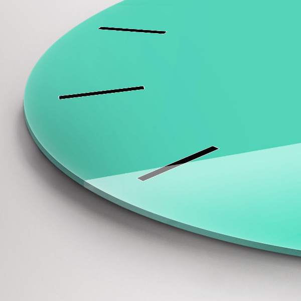 Horloge ronde Turquoise
