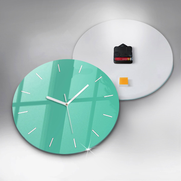 Horloge ronde Turquoise