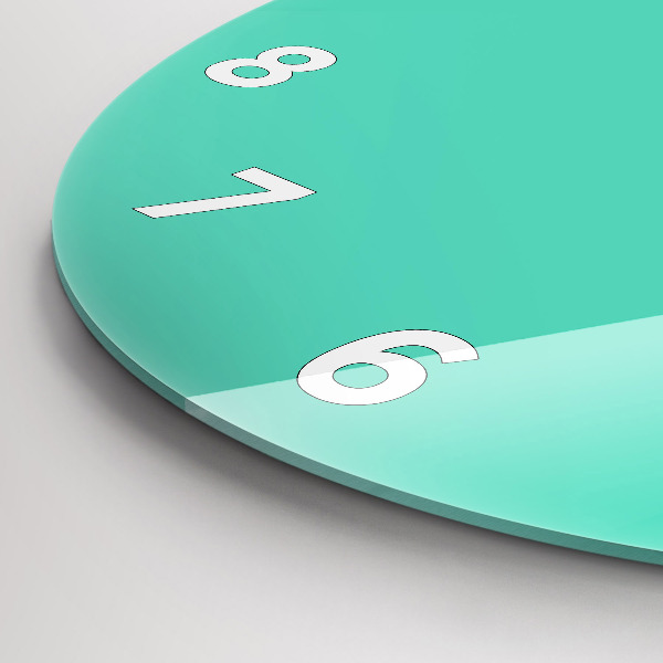 Horloge ronde Turquoise