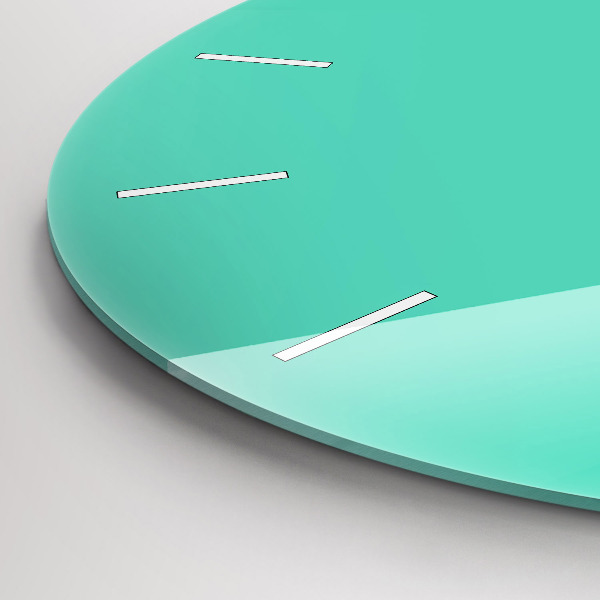 Horloge ronde Turquoise