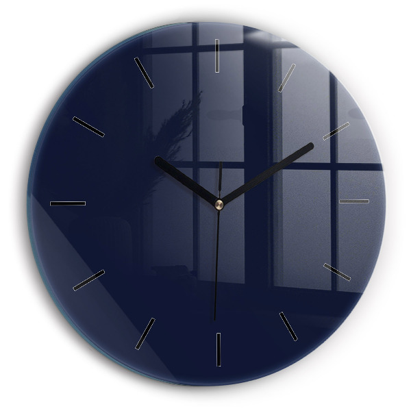 Horloge ronde Bleu marine foncé