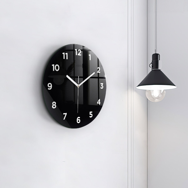 Horloge ronde Noir