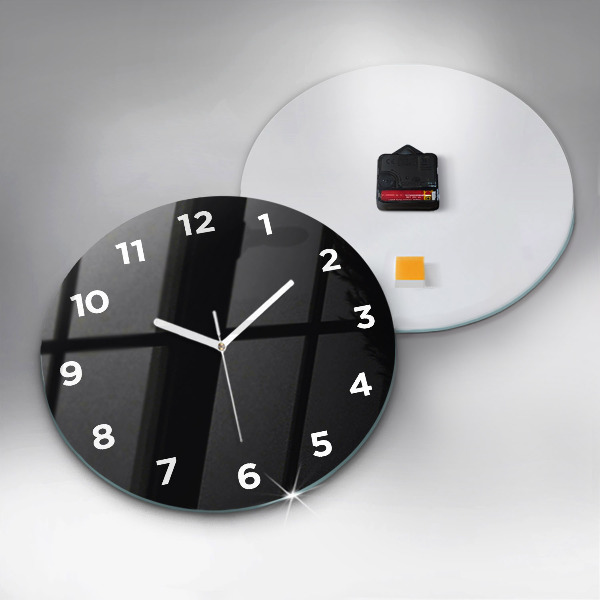 Horloge ronde Noir