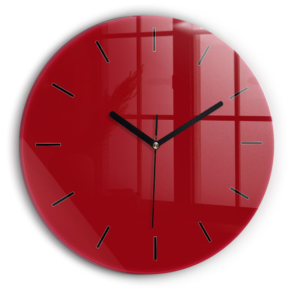 Horloge ronde Rouge