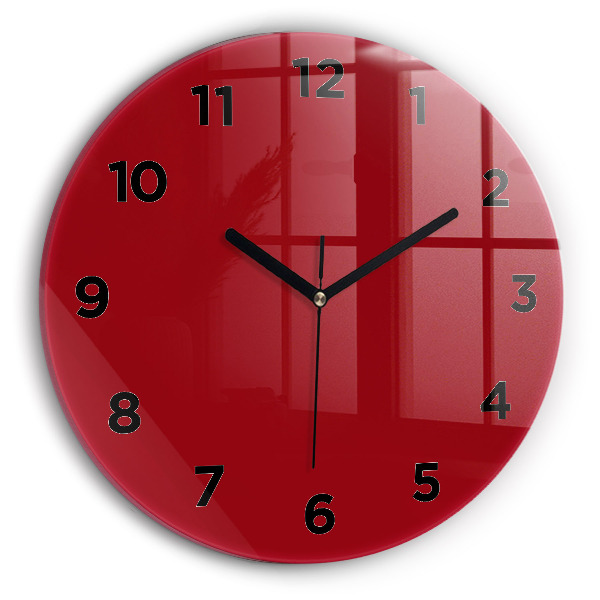 Horloge ronde Rouge