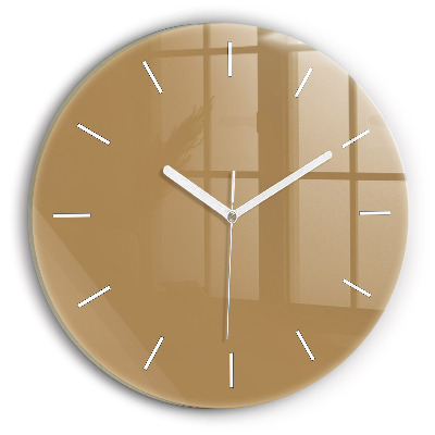 Horloge ronde Beige