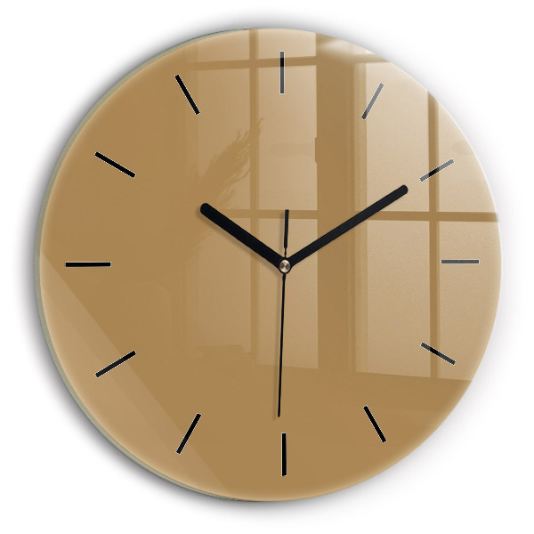 Horloge ronde Beige