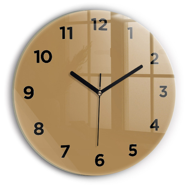 Horloge ronde Beige