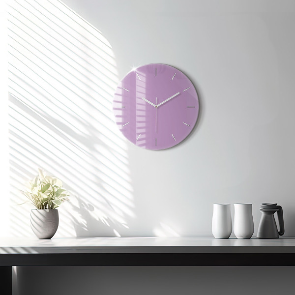 Horloge ronde Lilas