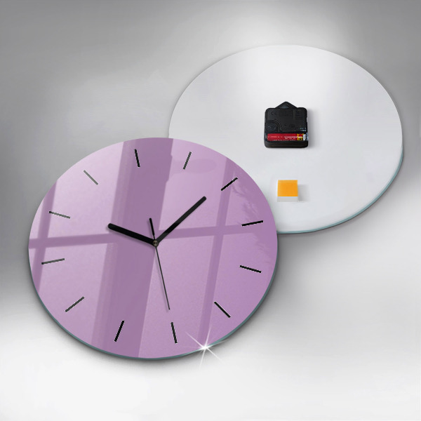 Horloge ronde Lilas