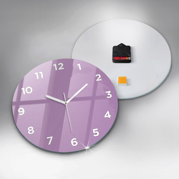 Horloge ronde Lilas