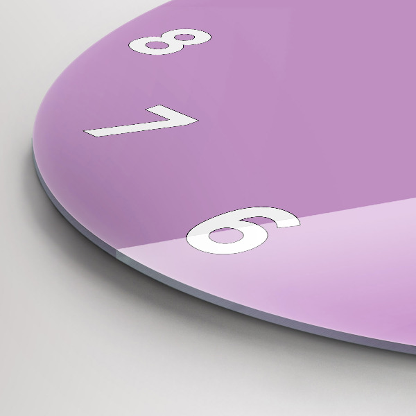 Horloge ronde Lilas