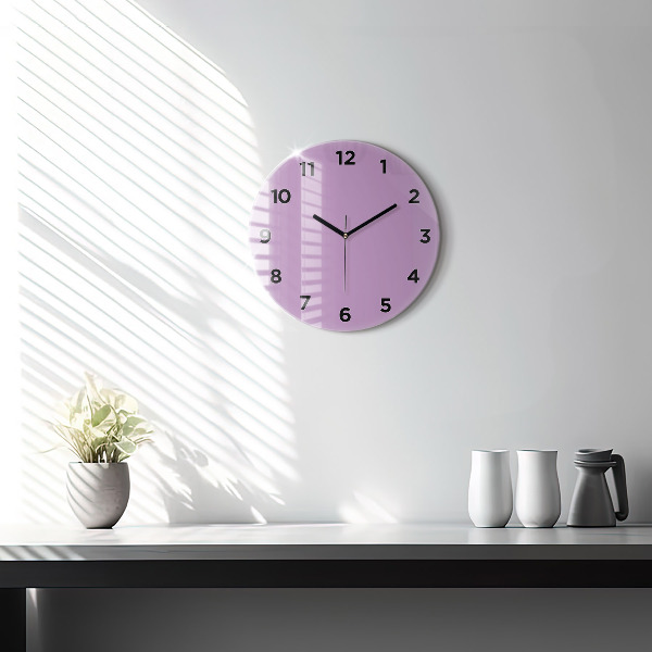 Horloge ronde Lilas