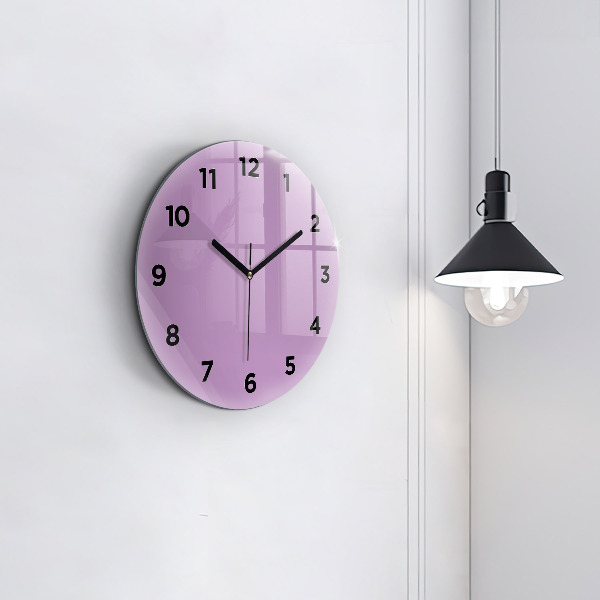 Horloge ronde Lilas