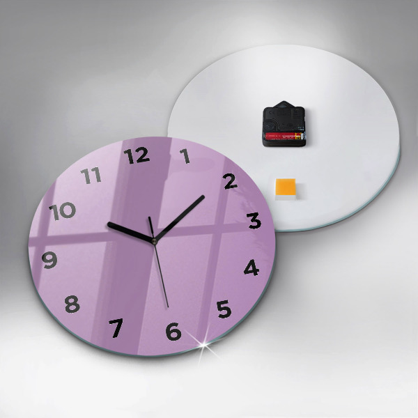 Horloge ronde Lilas