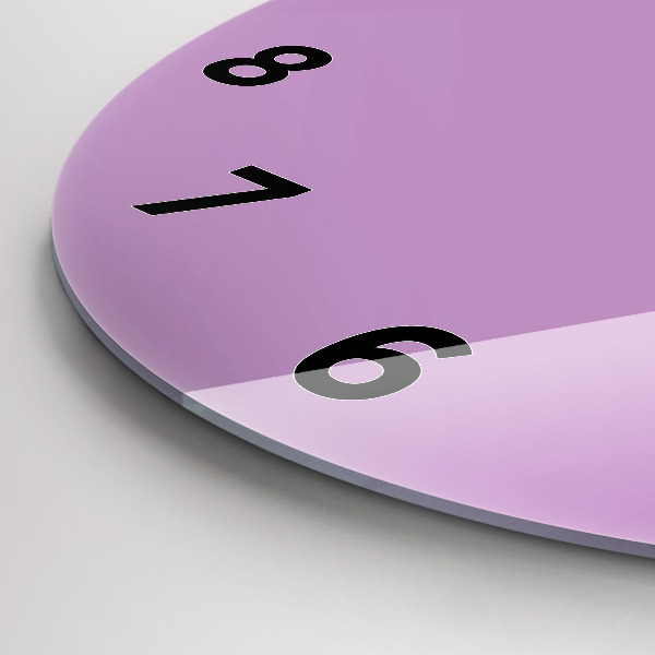 Horloge ronde Lilas