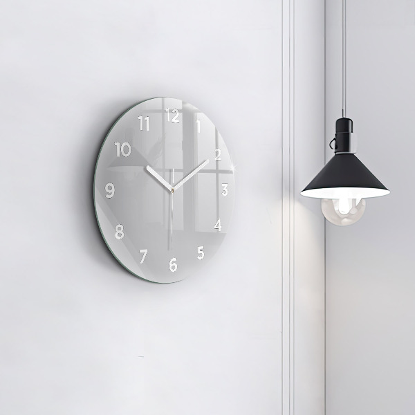 Horloge ronde Gris clair